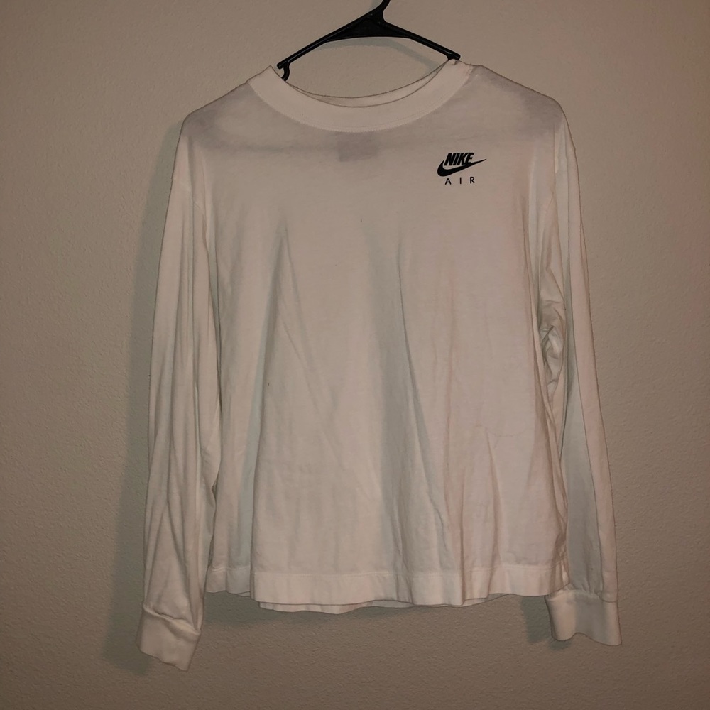 Nike Air Women's Long-Sleeve Crew Neck Top - White